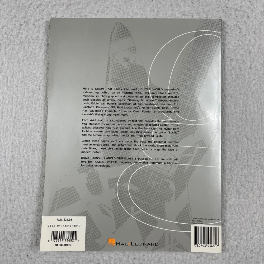 Hal Leonard‎ Guitars That Shook The World Book Unisex OS Gray Music History Rock